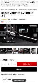 Rogue Monster Gym Landmine Attachment, Sell Cheap! Cost 280 Euro With Vat Before Shipping!!!
