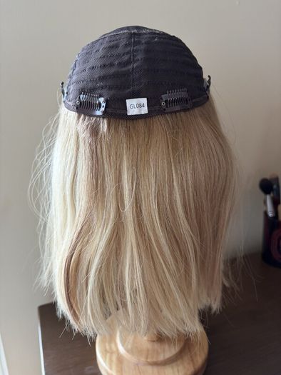 Goldylost Blake 14" Human Hair Silk Topper - Blonde