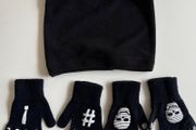 Bundle of Kids Gloves and Tube Scarf