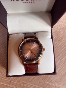 Accurist Mens Classic Watch with Brown Leather Strap