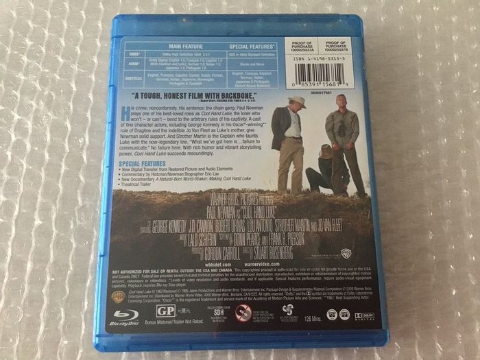 Cool Hand Luke Blu Ray American Import Region Free
