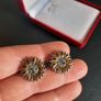Sunflowers Cufflinks Van Gogh Inspired Cuff-links Jewelry Stainless Steel Image 3