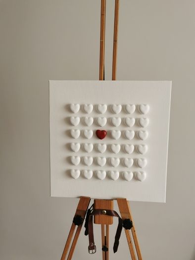 Handmade Heart Canvases - The Chosen Heart
