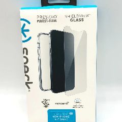 Speck Presidio Perfect Clear + Shieldview Bundle Apple iPhone 13, iPhone 14 (Excellent case + Screen Protector)
