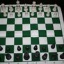 Chess Game Set Chess Pieces and Rollable Board 18" H chess king 3,5" Image 2