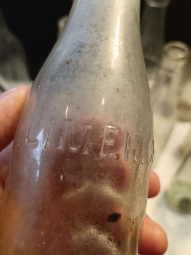 11 X Vintage Irish Clear Glass Bottles