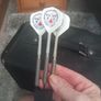 Dart board come with darts Image 7