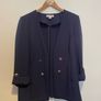 Primark navy open style blazer size 14 Image 2