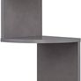 MULTIPLE COLOURS AVAILABLE Corner Shelf, 5-tier Floating Wall Shelf With Zigzag Design, Bookshelf, White Image 3