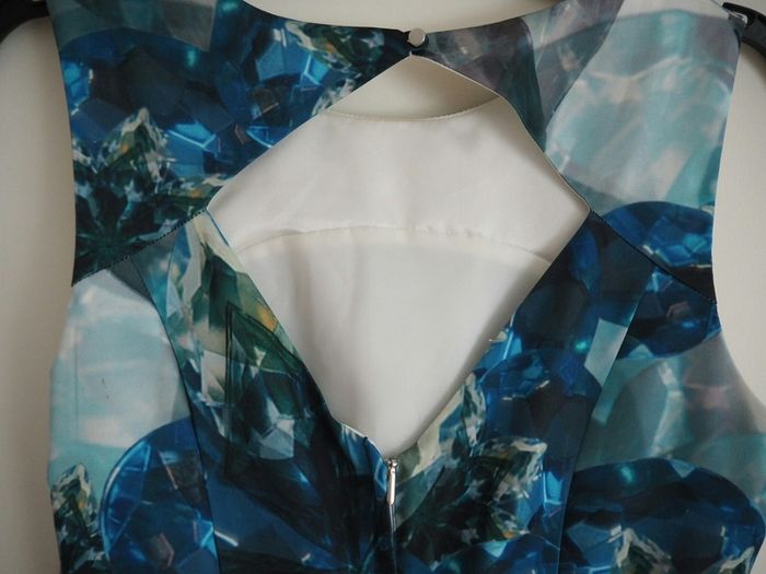 Bnwt Satin Finish Printed Dress