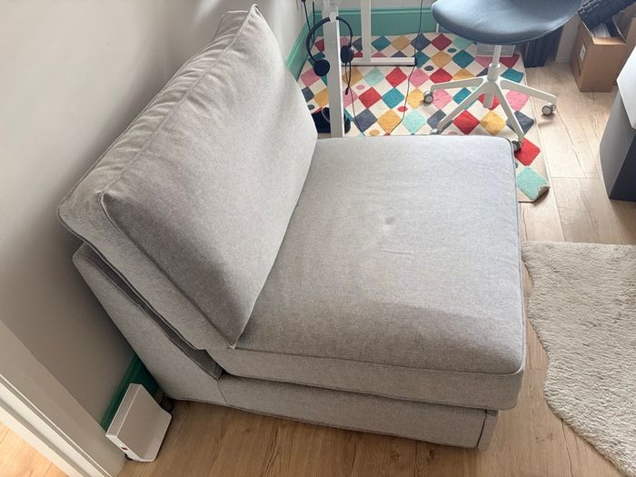 1-seat sofa-bed, Grey, Barely Used