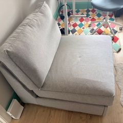 1-seat sofa-bed, Grey, Barely Used