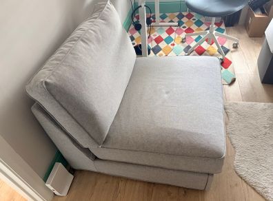 1-seat sofa-bed, Grey, Barely Used