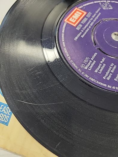 T Rex New York City 1975 Original Vinyl Single