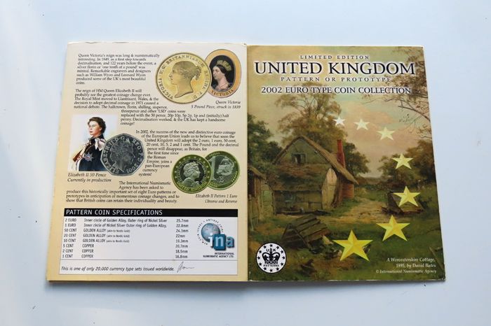 United Kingdom euro Patten coins set 2002
