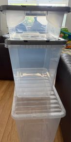 Plastic storage boxes