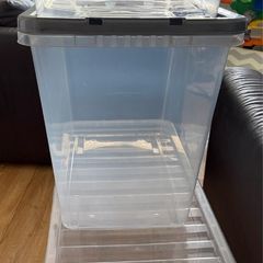 Plastic storage boxes