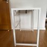 Foldable White Desk Like New Image 2