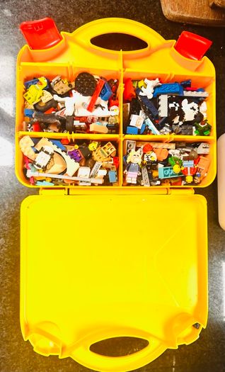Lego carry box & Lego pieces