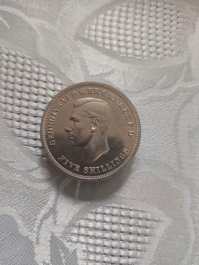 1951 5 shillings coin