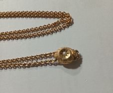 10 kt gold Victorian housekeepers necklace