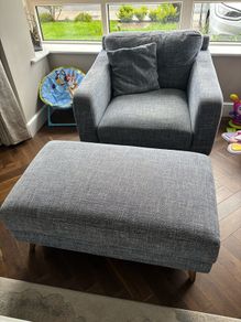 sofa and footstool