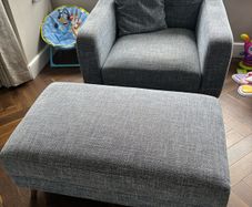 sofa and footstool