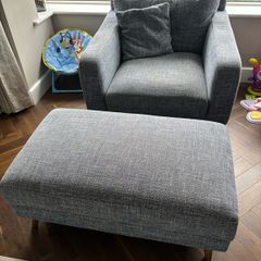 sofa and footstool
