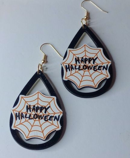 Happy Halloween Waterdrop Earrings