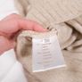 Faber Beige Oatmeal Cream Chunky Cowl Neck Knit Jumper with Buckle Detail 8-10UK/36-38EU Image 7