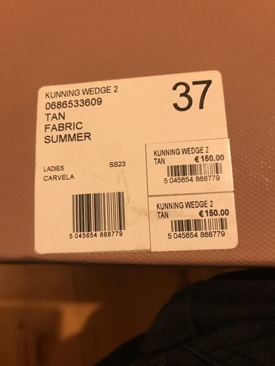 2x carvela kunning wedge 2 size 4 brand new ladies