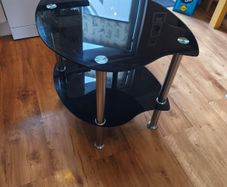 Glass coffee table