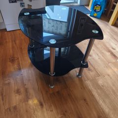 Glass coffee table