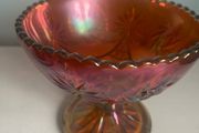 Vintage Carnival Glass Pedestal compote  dish