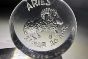 Dartington - Aries Zodiac - Paperweight