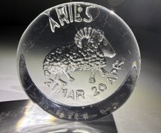 Dartington - Aries Zodiac - Paperweight