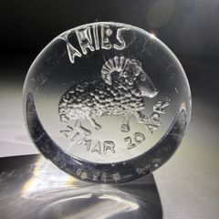 Dartington - Aries Zodiac - Paperweight