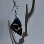 Blue Pansy Butterfly Wing Earrings Image 10