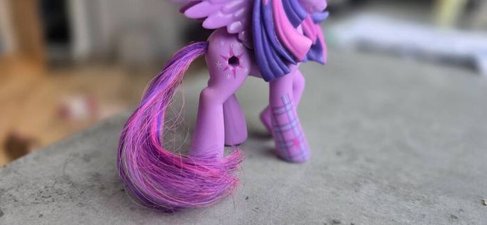 Princess Twilight Sparkle Vinyl (missing gem) Equestria Girls Plaid Design Brushable Tail MLP G4 My Little Pony