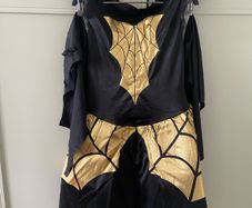 Spider girl gold halloween costume 8-10 years