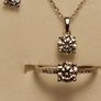 Rhodium Plated Sterling Silver 4 Piece Moissanite Jewellery Set (Bargain) Image 8