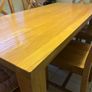 Solid oak dining table with 6 chairs Image 3