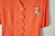 Short Sleeved Orange Jacket