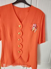 Short Sleeved Orange Jacket
