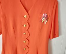 Short Sleeved Orange Jacket