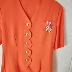 Short Sleeved Orange Jacket