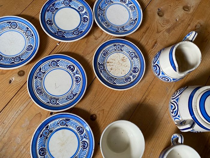 Antique Quimper Coffee/Tea set