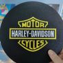 Harley-Davidson Inspired LED Light Box Sign, Motorcycle Garage Wall Light, Biker Man Cave Decor, Workshop Sign, Motorbike Gift Image 3