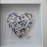 Handmade framed Mosaic Heart Image 3