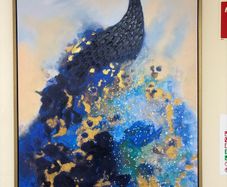Canvas Peacock Painting/Art
